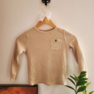 Old Navy thermal, cream, 5T